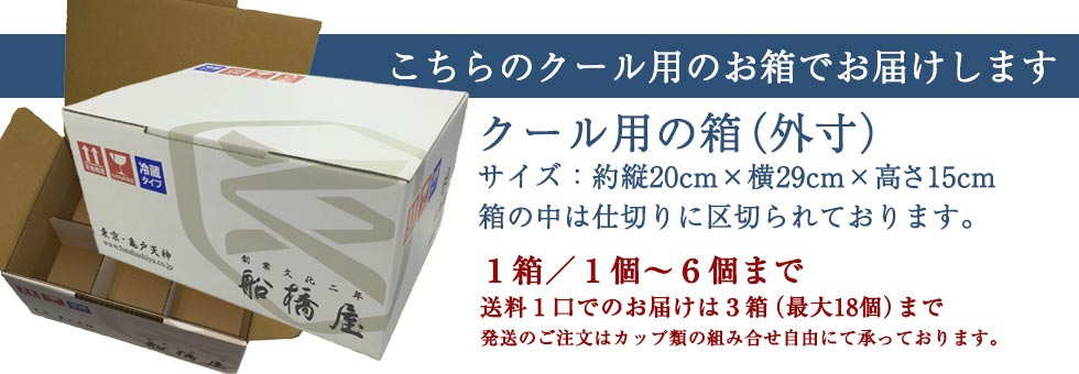 クール用の箱でお届け