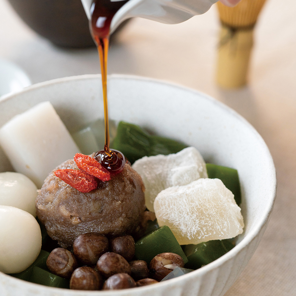甘栗と抹茶のあんみつ（黒蜜）【9/18～10/25到着】【 敬老の日 2026