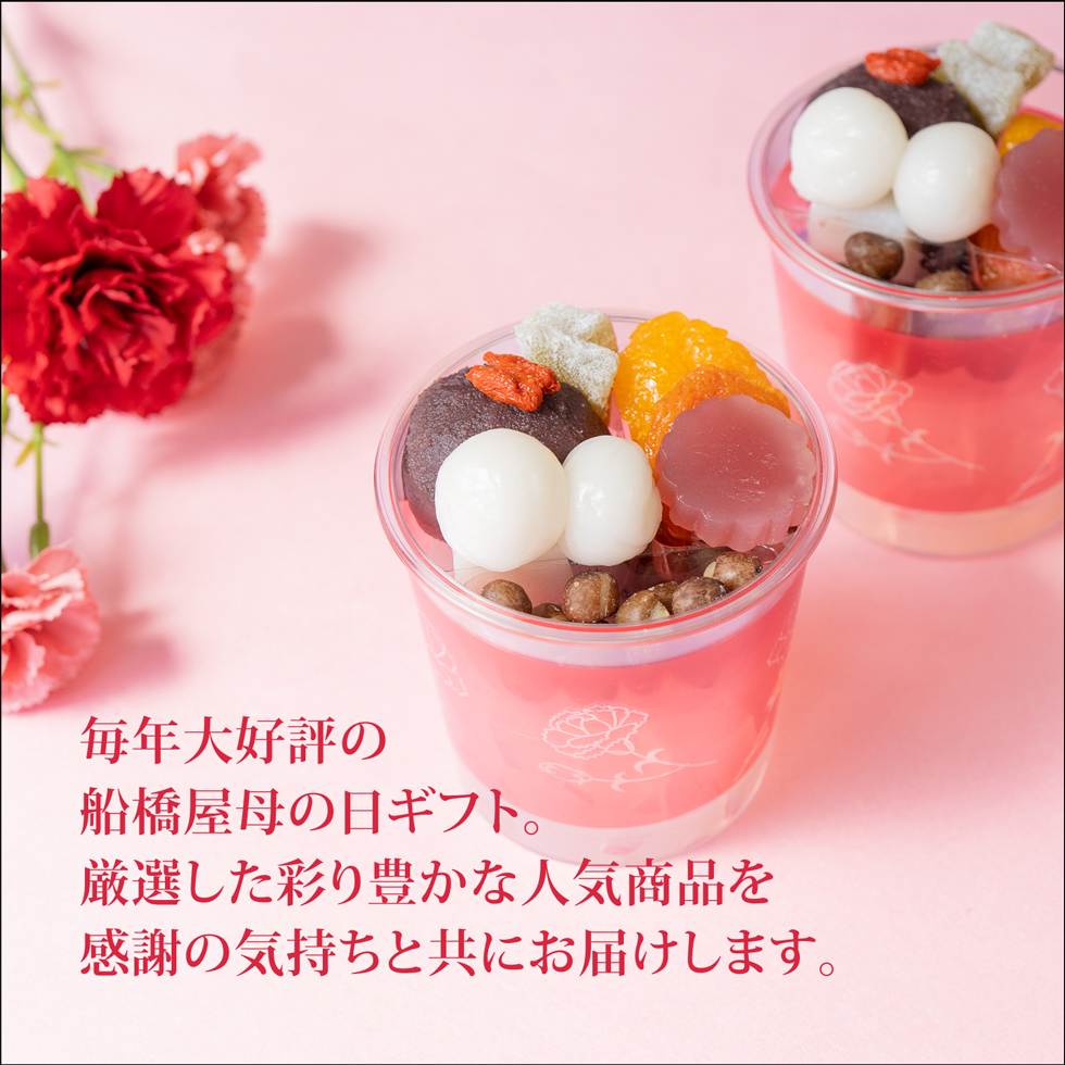 母の日あんみつ説明