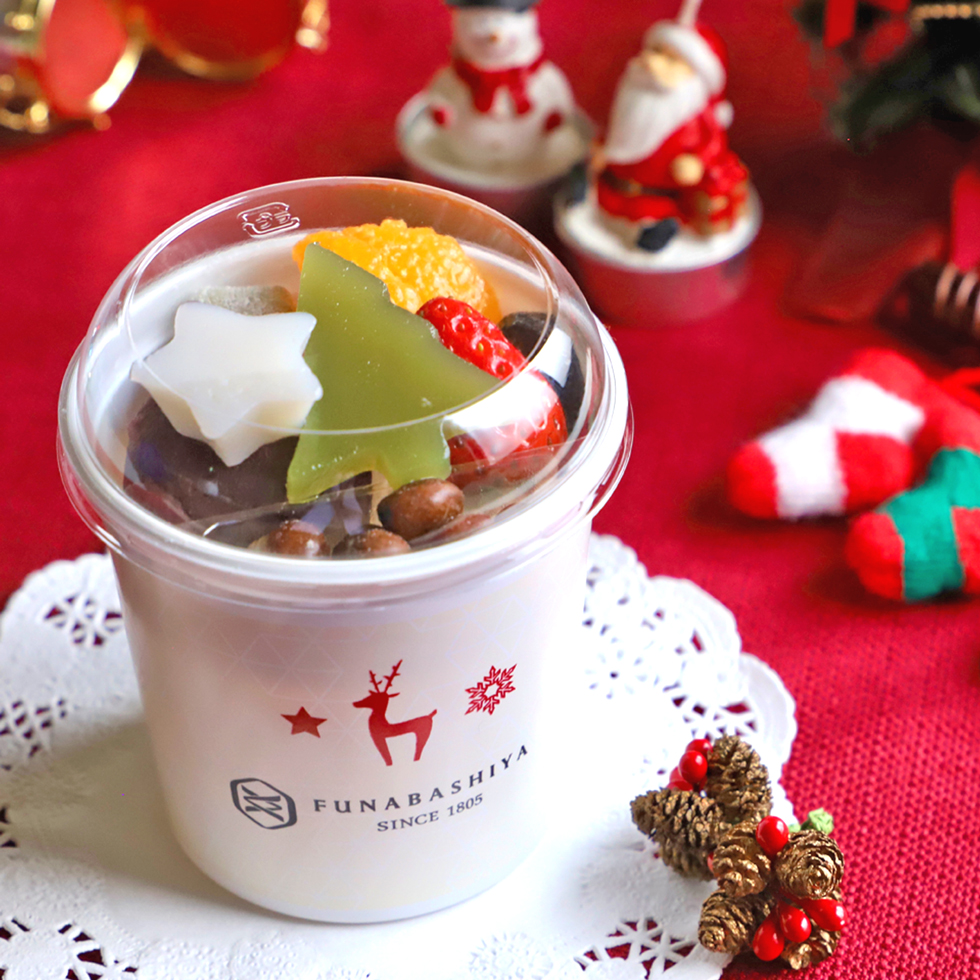 船橋屋クリスマス限定フルーツあんみつ